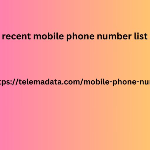 recent mobile phone number list