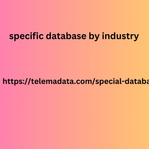 specific database by industry