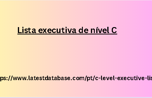 Lista executiva de nível C