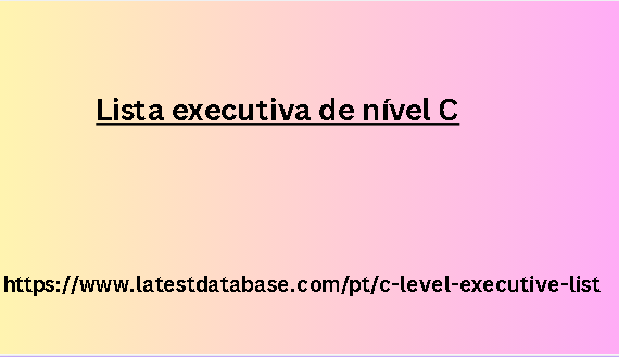 Lista executiva de nível C