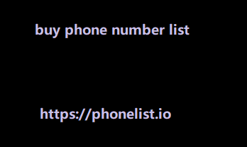 buy phone number list