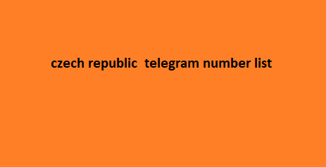 czech republic telegram number list​