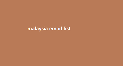 malaysia email list