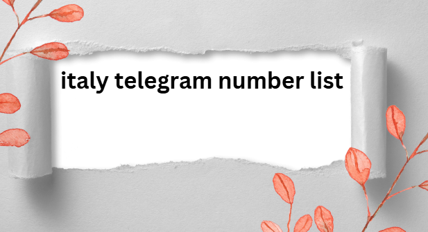 italy telegram number list​