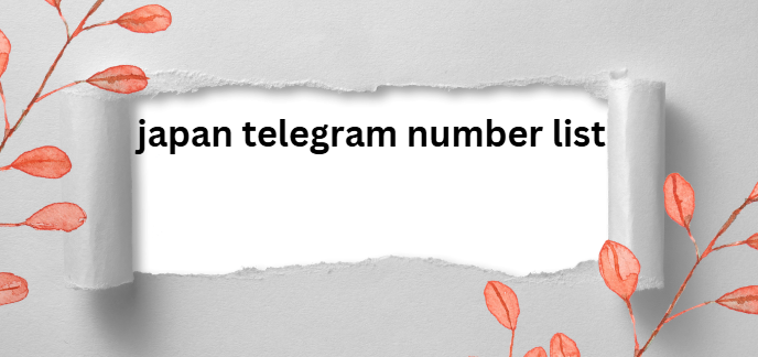 japan telegram number list​