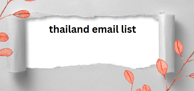 thailand email list