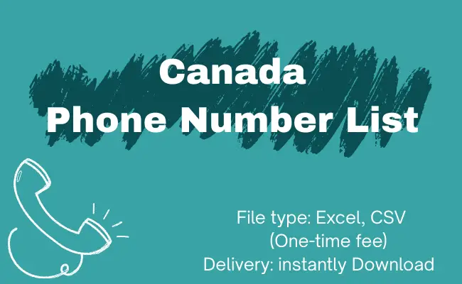 Canada phone number list