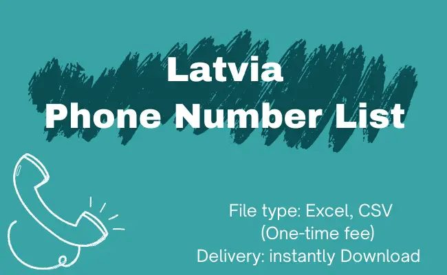 Latvia phone number list