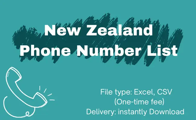 New Zealand phone number list