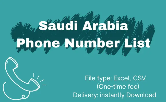 Saudi Arabia phone number list