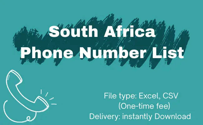 South Africa phone number list