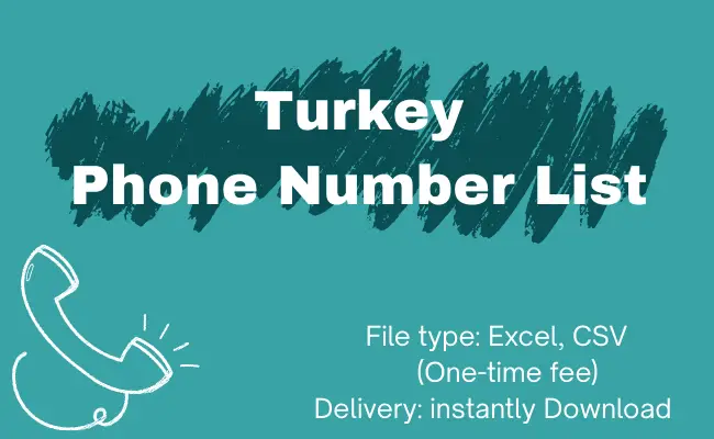 Turkey phone number list