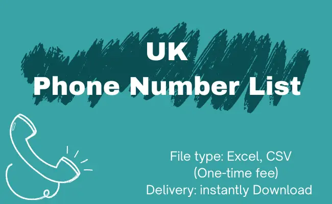 UK phone number list